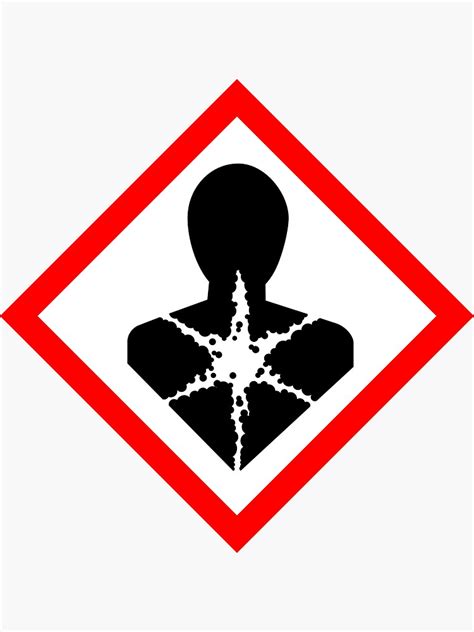 "Carcinogen icon" Sticker for Sale by Technokrat | Redbubble