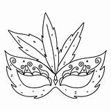 Máscara De Mardi Gras En Estilo Garabato Dibujado A Mano Elemento  sketch template
