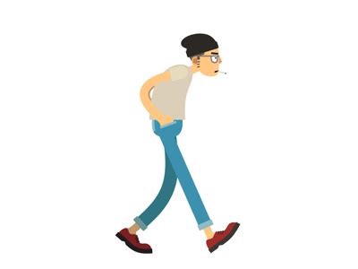 walk #2 | Motion design animation, Cool animated gifs, Walking gif