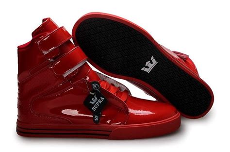 Mens Supra TK Society Red Patent Leather Skate Shoes | Supra shoes, Brown womens shoes, Tony ...