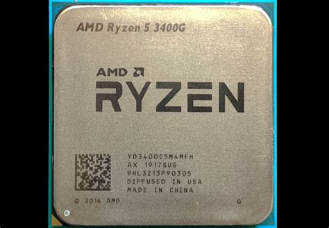 AMD Ryzen 5 3400G CPU Review