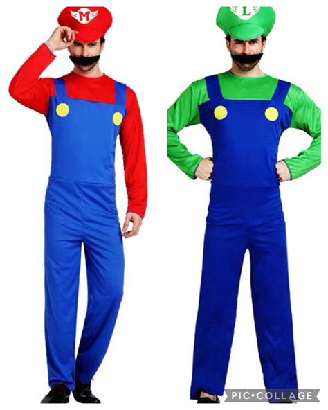 IN STOCK Super Mario costume Mario Bros costume animated game cosplay ...