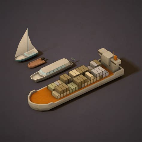 Lowpoly Boats | Boat, Low poly art, Low poly