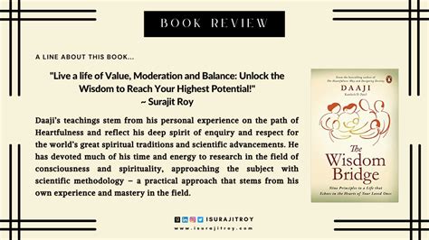 Book Review : The Wisdom Bridge - Surajit Roy