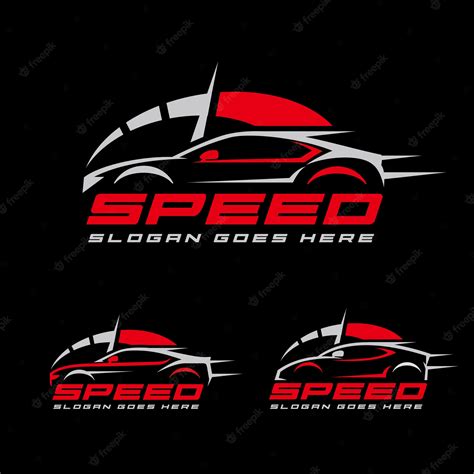 Premium Vector | Speed car racing logo template