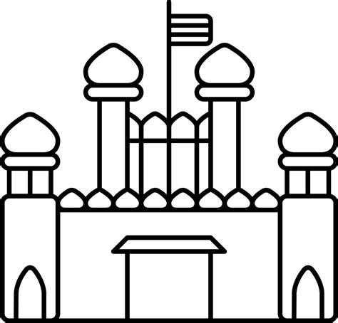 Red Fort Outline