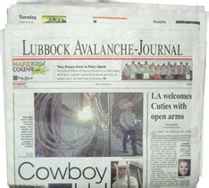 Lubbock Avalanche Journal. The Lubbock Avalanche Journal is in the ...