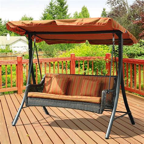 Sunjoy Planterra 3-Seater Patio Swing