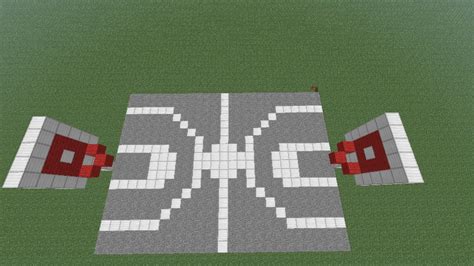 Outdoor basketball court Minecraft Map