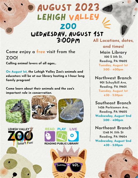 Lehigh Valley Zoo at Main Childrens - Reading Public Library