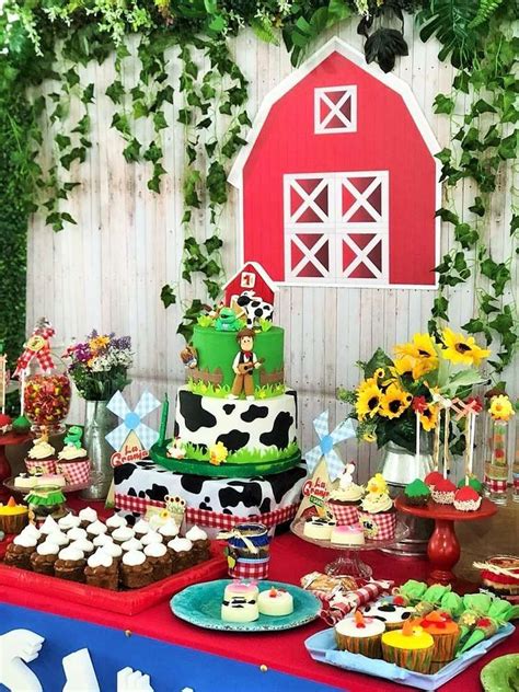 Farm Animal Themed 2nd Birthday Party Pretty My Party Party Ideas ...