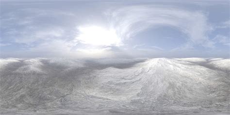 Early Midday Snow Hills HDRI Sky - HDR Image by cgaxis