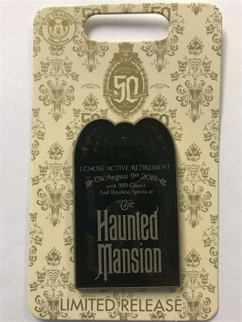 Disneyland Haunted Mansion 50th Gravestone August 9th 2019 LR Disney Pin | #3882332916