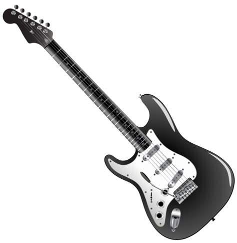 an electric guitar is shown in black and white