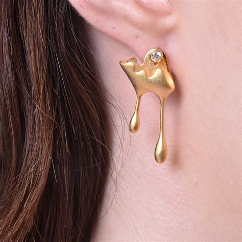 Honey Dripping Mismatching Earrings - Culturesse