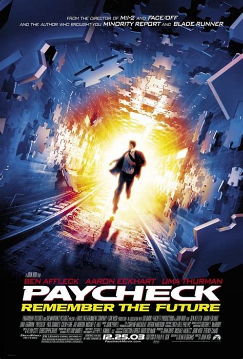 Paycheck Movie Poster (#1 of 2) - IMP Awards