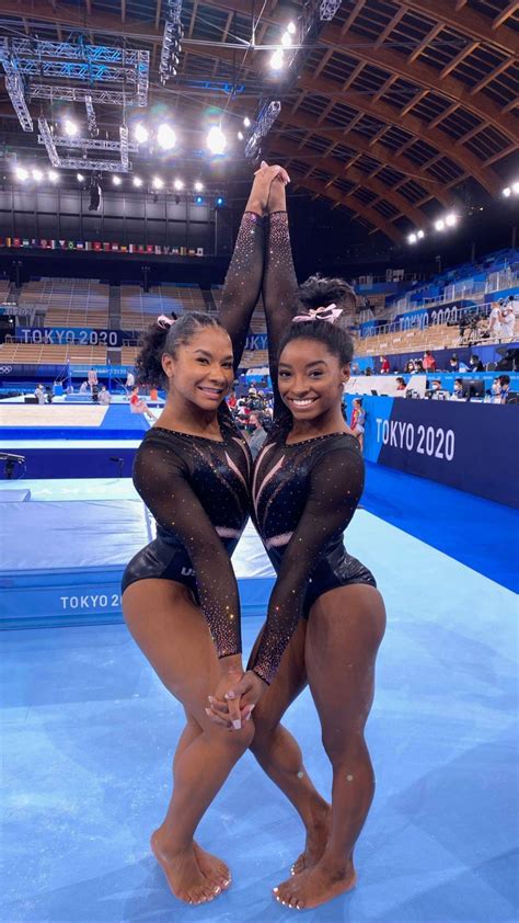 US Gymnast's Jordan Chiles & Simone Biles | Scrolller