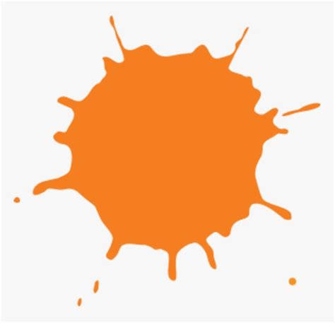 Nickelodeon Splat Logo Blank - Orange Ink Spot Design