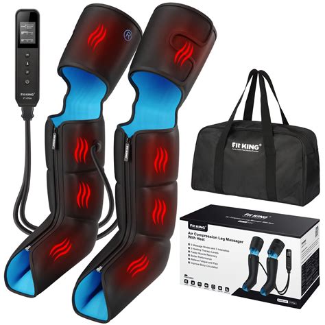 FIT KING Leg Massager with Heat for Circulation Upgraded Full Leg and ...