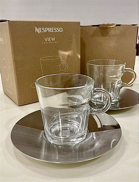 Nespresso View Lungo Cups and Saucers, Furniture & Home Living ...