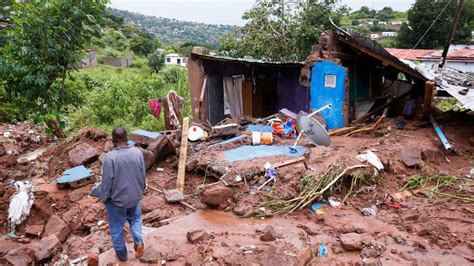 Durban floods: 45 people killed as waters wash away homes in South Africa | World News | Sky News