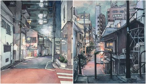 Watercolors Bring the Streets of Tokyo to Life | All About Japan