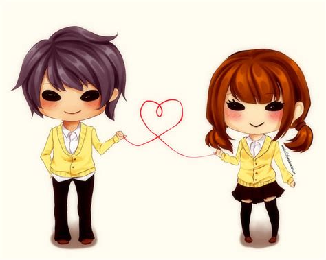 Chibi Couple by the13thJunE on DeviantArt