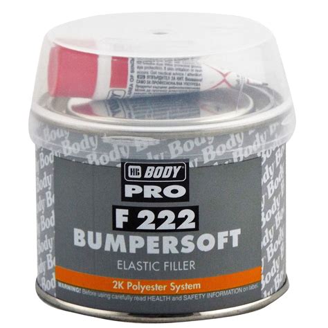 Buy HB Body 222 Bumpersoft Car Body Filler Black Putty For Plastic Bumpers 250g With Hardener ...