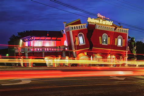 Colorful Lights Along The Famous 76 Boulevard Branson Strip Photograph ...