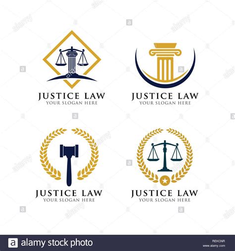 justice law logo design. law firm logo design. attorney logo Stock ...