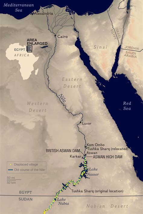 Lake Nasser Map