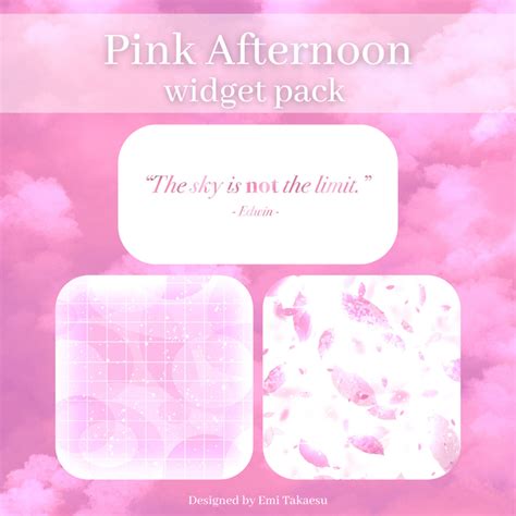 "Pink Afternoon" widget pack for iOS and Android - Emi Takaesu's Ko-fi Shop - Ko-fi ️ Where ...