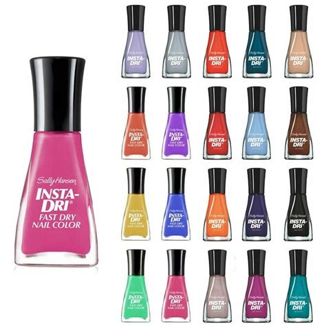 Lot of 6 Sally Hansen Insta-Dri Nail Polish No Repeat Colors 6 Total ...