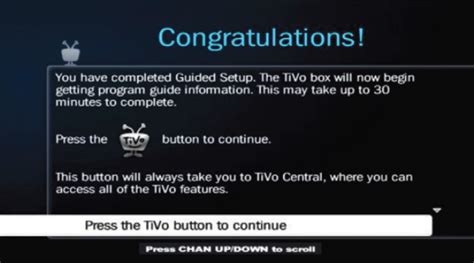 How do I perform a Repeat Guided Setup on my TiVo box? – Cogeco support