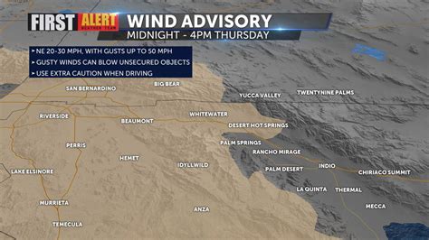 Santa Ana winds move in Thursday - KESQ's Weather Leader