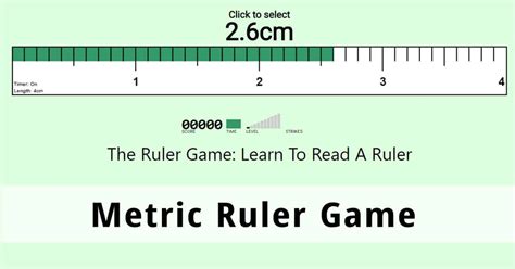 New Metric Ruler Game - Learn to read a Metric Ruler