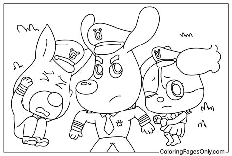 Sheriff Labrador Coloring Page - Free Printable Coloring Pages