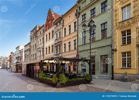 Streets of Old Town in Torun, Poland Editorial Stock Image - Image of ...