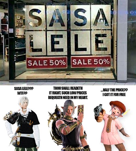 Did my version of the SALE SALE/SASA LELE meme with the Scions : r/ffxiv