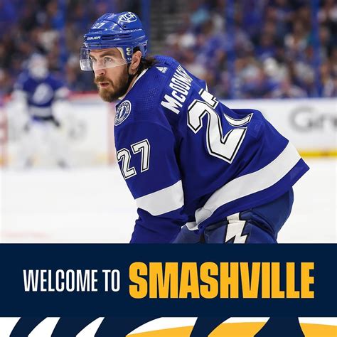 Nashville Predators: Y’all give Mac a big Smashville welcome ...