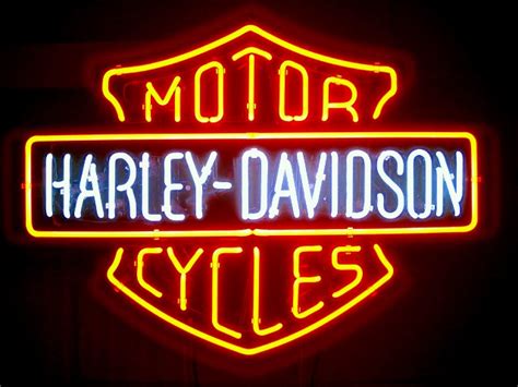 Harley Davidson Bar and Shield Neon Sign Light | Harley Davi… | Flickr