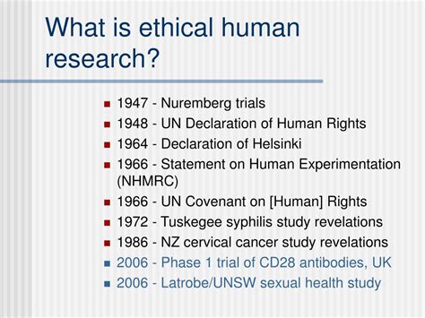 PPT - Human Research Ethics PowerPoint Presentation, free download - ID ...