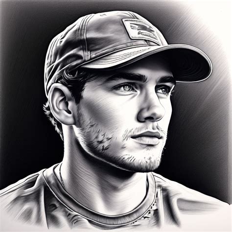 A semi-realistic drawing of a cap by Kantapisit Limsupaputtikun ...