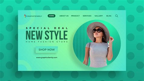 Free Fashion Website UI Design Template – GraphicsFamily
