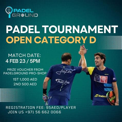 Open D Padel Tournament at Padel Ground | WeCourts Padel Tennis