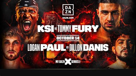 Boxing: KSI vs Tommy Fury | Logan Paul vs Dillon Danis (2 PM EST)