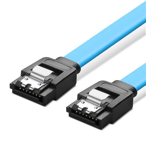 SATA Cable III 6Gbps HDD SDD Data Cable (15 Inch Blue), 8-pin 6.0 Gbps SATA 3 Cable with ...