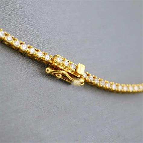 14k Gold Diamond Tennis Chain - Grimal Jewelry