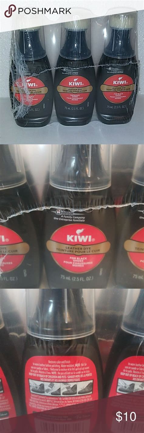 Kiwi Leather Dye for Black shoes 2- 3pks NEW | Leather dye, Black shoes ...