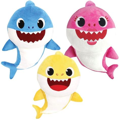 Baby Shark Music Dolls Toys With Music LED Cute Cartoon Shark Animal Plush Toys